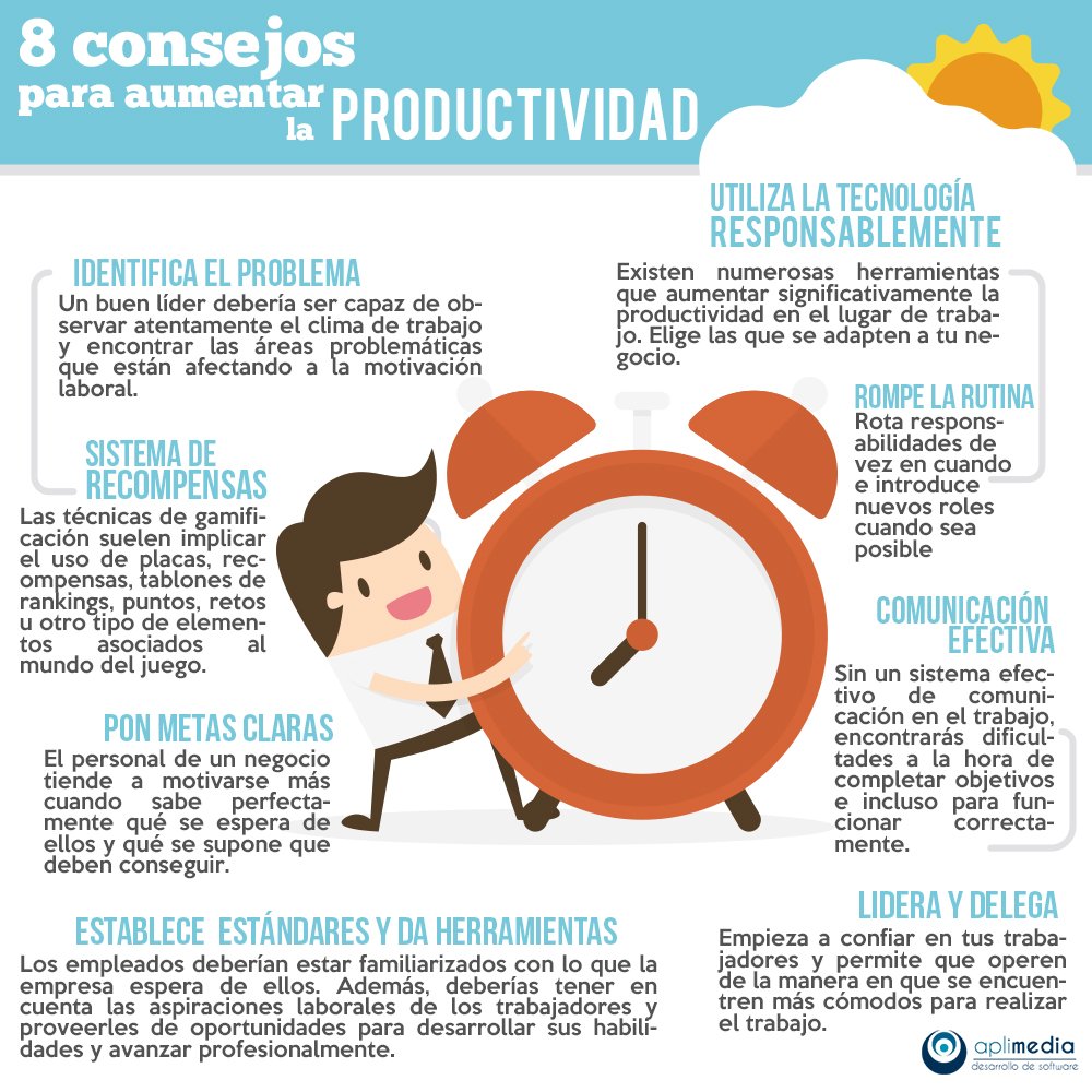 ¿Cómo aumentar la productividad en el trabajo?